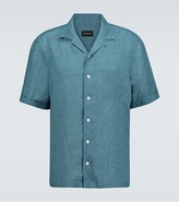 Thumbnail for your product : Ermenegildo Zegna Short-sleeved linen shirt