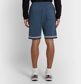 Thumbnail for your product : Stone Island Striped Fleece-Back Cotton-Jersey Shorts