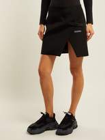 Thumbnail for your product : Off-White Off White Logo Print Wrap Mini Skirt - Womens - Black