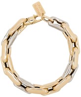 Thumbnail for your product : LAUREN RUBINSKI 14kt Gold Two-Tone Chain-Link Bracelet