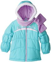 Thumbnail for your product : London Fog Little Girl's Puffer Coat with Scarf-26