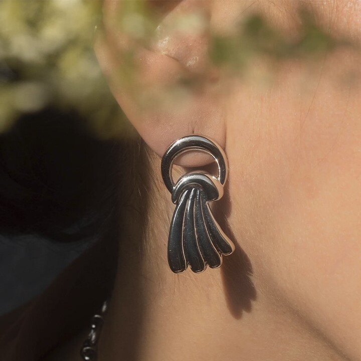 ASTRID & MIYU Waterfall Stud Earrings in Silver - ShopStyle