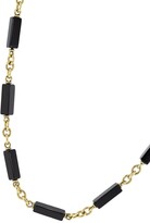 Thumbnail for your product : Sylva & Cie 18kt yellow gold onyx bead Lucca necklace