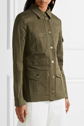 Veronica Beard Camp Cotton-blend Twill Jacket - Army green