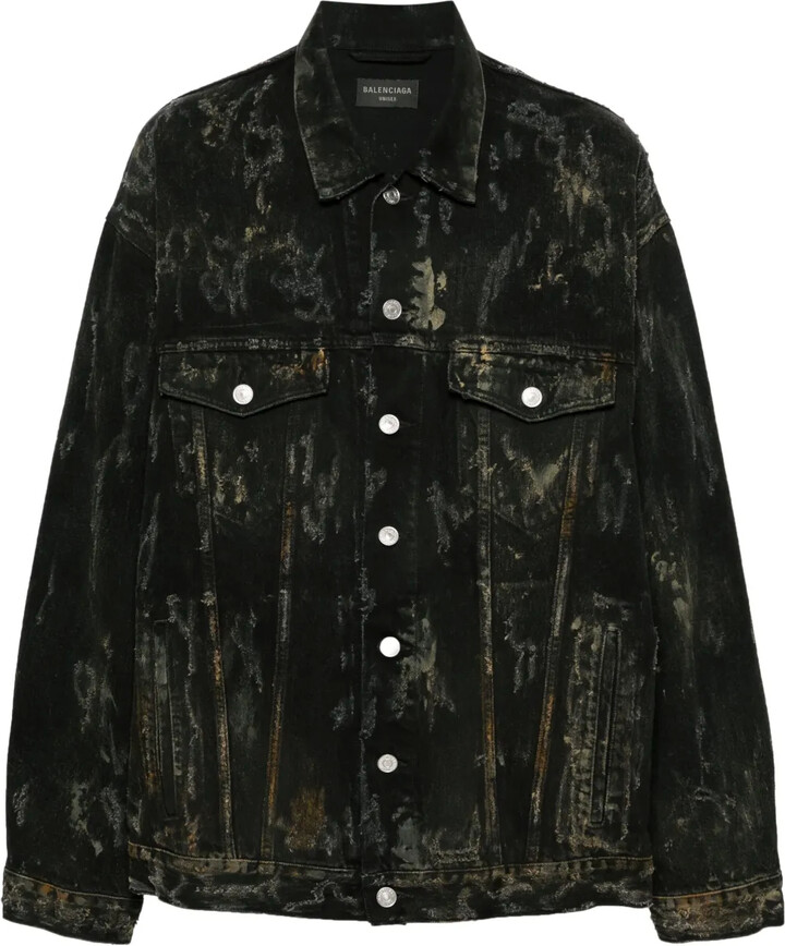 Balenciaga Distressed Denim Jacket