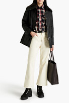 Thumbnail for your product : Belstaff Belva velvet-trimmed coated-cotton jacket