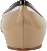 Thumbnail for your product : Christian Louboutin Point-toe Paulina Flat-Nude