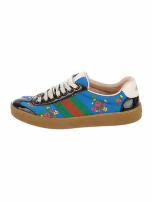 gucci floral print sneakers