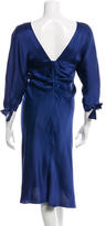 Thumbnail for your product : Alberta Ferretti Silk Midi Dress