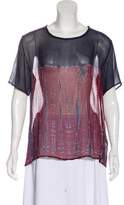Thumbnail for your product : Raquel Allegra Silk Tie-Dye Top