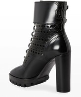 Thumbnail for your product : Alaia Laser Cut 110mm Lug-Sole Hiking Boots
