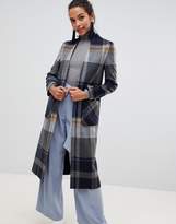 Thumbnail for your product : Helene Berman Windowpane Check Swing Coat in Wool Blend