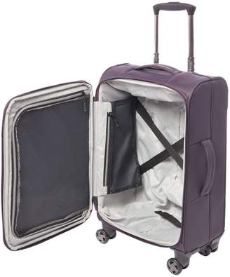 Linea Spacelite II Purple 8 Wheel Soft Cabin Suitcase