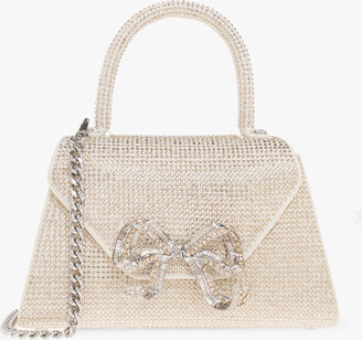 Self-Portrait 'Bow Mini' Shoulder Bag - Cream - ShopStyle