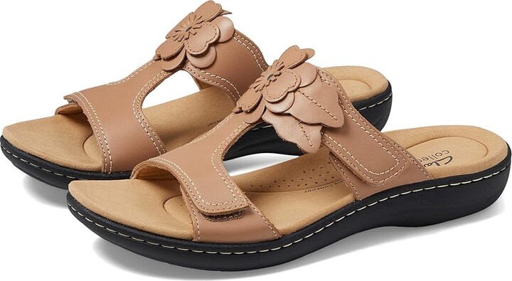 Clarks Laurieann Madi (Warm Beige Leather) Women's Shoes - ShopStyle Sandals