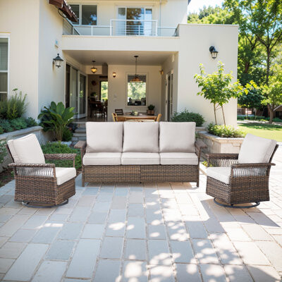 Bay Isle Home Anferney 5 - Person Outdoor Seating Group with Cushions