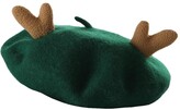 Thumbnail for your product : Himifashion Deer Horn Woolen Beret Ladies Winter Hat (Green)