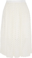 Thumbnail for your product : Lela Rose Crocheted Lace Midi Skirt