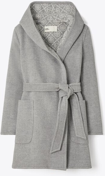Tory Burch Hooded Wool Coat