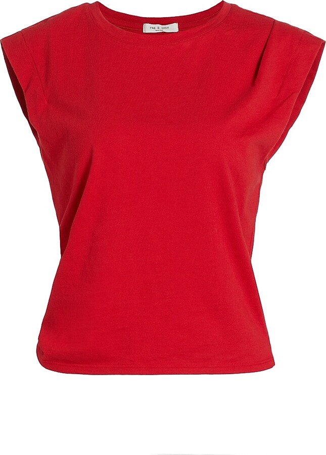 Rag & Bone Women's Mica Cropped Tank Top - Port Red - Size XS