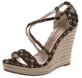 Thumbnail for your product : Jean-Michel Cazabat Embroidered Platform Espadrilles