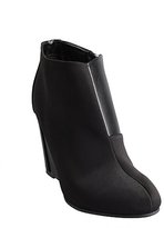 Thumbnail for your product : Charles by Charles David black leather and nylon 'Canzona' wedge ankle boots