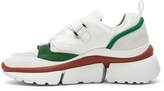 Thumbnail for your product : Chloé Sonnie Leather Velcro Strap Sneakers