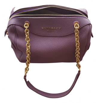 purple burberry bag