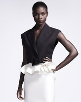 Thumbnail for your product : Lanvin Bow-Front Sleeveless Jacket