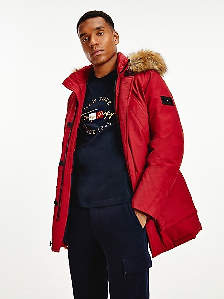 red parka jacket mens