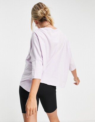 ASOS Maternity DESIGN Maternity slouchy t-shirt with batwing sleeve in lilac
