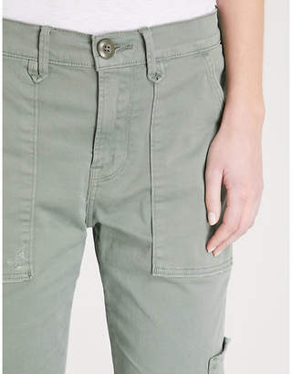 Frame Service straight high-rise cotton-blend cargo trousers