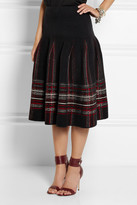 Thumbnail for your product : M Missoni Plaid stretch-terry midi skirt