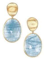 Thumbnail for your product : Marco Bicego Lunaria Aquamarine & 18K Yellow Gold Large Drop Earrings