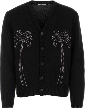 Palm Angels Sprayed Palm Cardigan - ShopStyle