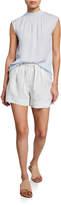 Thumbnail for your product : Vince Pencil-Stripe Drawstring Shorts