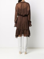 Thumbnail for your product : FEDERICA TOSI Ruffled Silk Midi-Dress