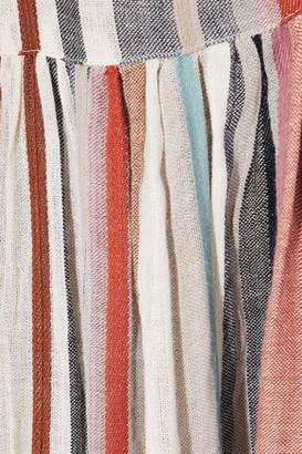 Love Sam Lacie Striped Canvas Mini Dress