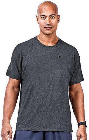 Champion Big & Tall Mens Short Sleeve Jersey Tee Granite Heather