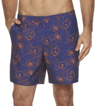 Marc Anthony Men's Slim-Fit Floral Swim Shorts