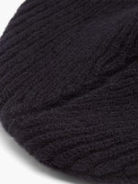 Thumbnail for your product : Bella Freud Pin-embellished Wool Beanie Hat - Navy