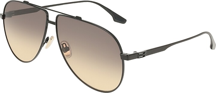 Victoria Beckham Buckle Aviator Sunglasses 63mm