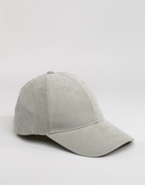 Thumbnail for your product : ASOS Baseball Cap In Gray Peached Texture