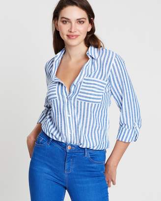 Dorothy Perkins Stripe Linen Shirt
