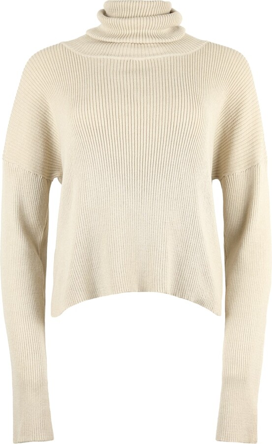 Blonde Gone Rogue Neutrals Soft Turtleneck Sweater In Beige