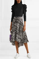 Thumbnail for your product : Alice + Olivia Brenna Cropped Crepe Top