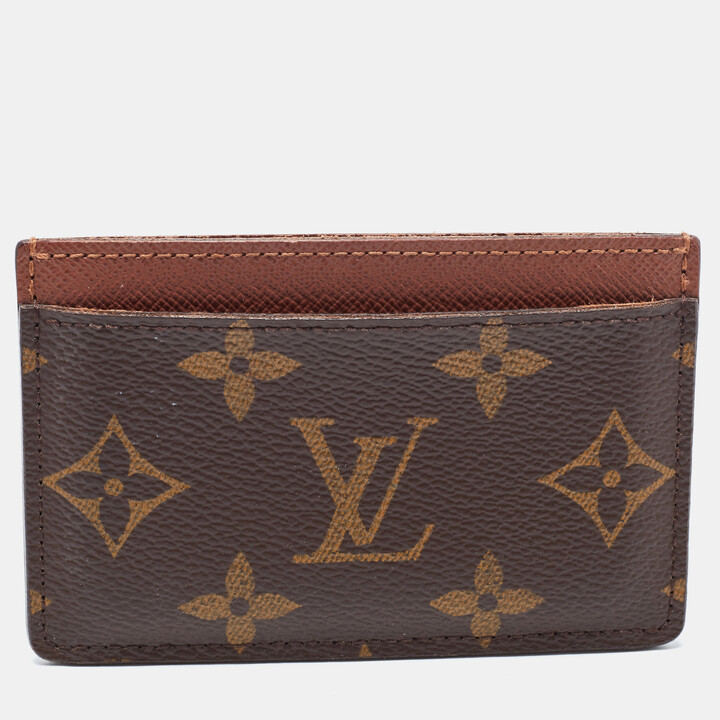 Shop Louis Vuitton 2022-23FW Monogram Unisex Leather Folding Wallet Logo Card  Holders (M81771) by GreatOvi