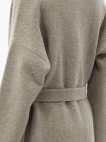 Thumbnail for your product : LAUREN MANOOGIAN Felted Cashmere-blend Longline Cardigan - Mid Grey