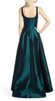 Thumbnail for your product : Mac Duggal Front Slit Ballgown with Train