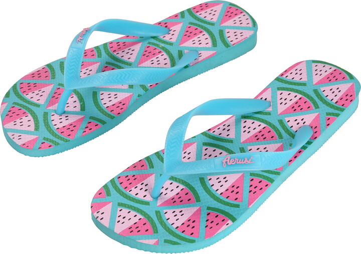 AERUSI Women's Adult Ocean Corte Series Watermelon Flip Flop Sandals